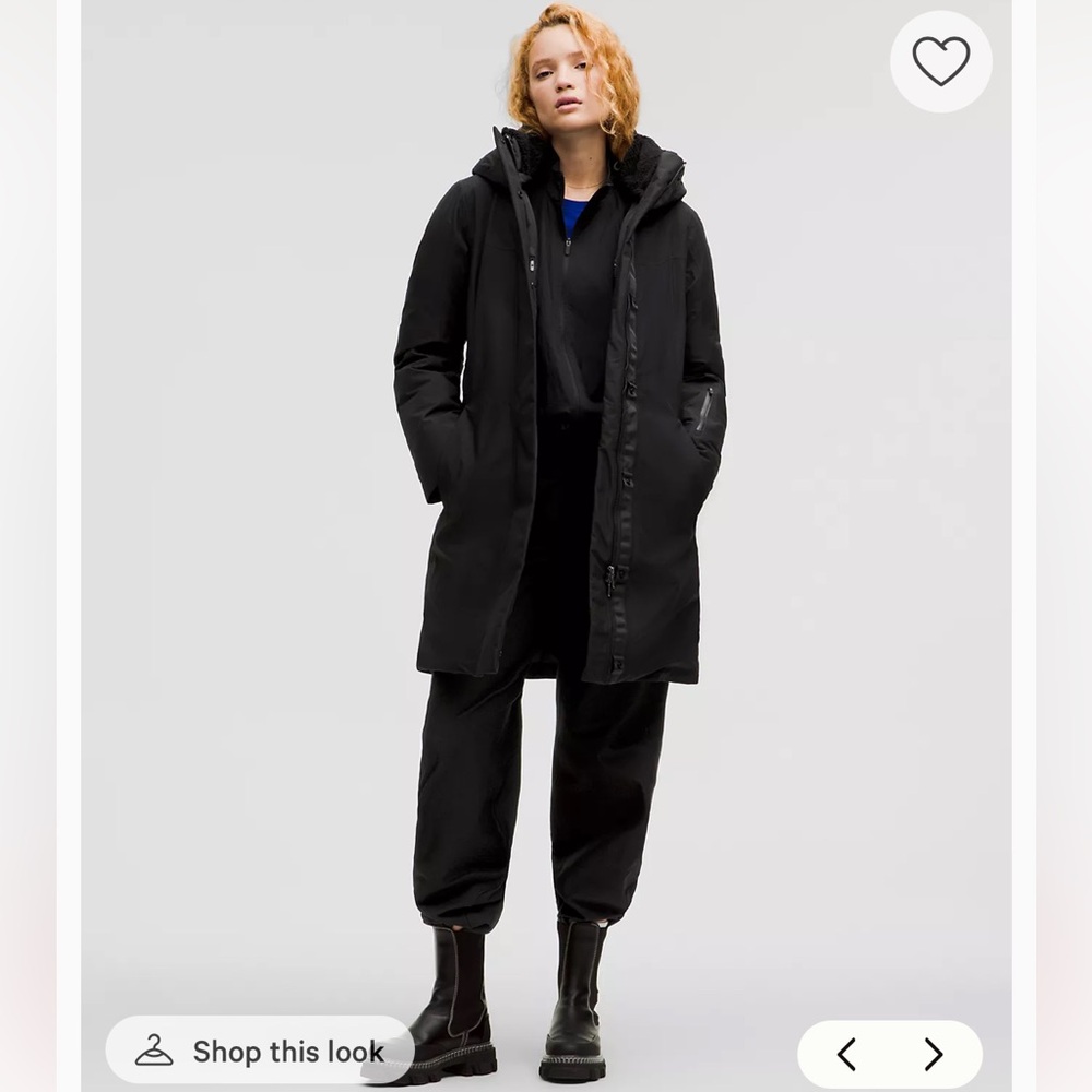 Lululemon Athletica Black Parka